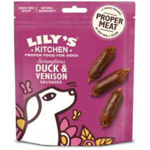 Lily's Kitchen Scrumptious Duck & Venison Sausages 70g Dog Treat