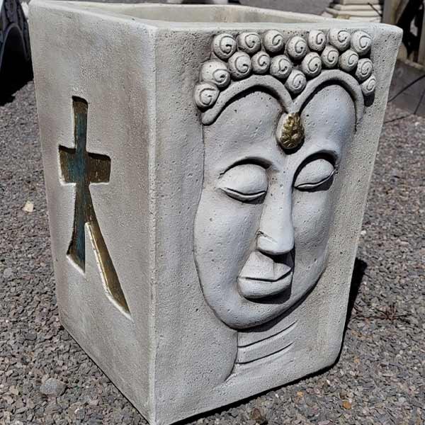 Buddha Pot Oriental Stone Planter (Small) 33cm 1 Buddha Pot Oriental Stone Planter (Small) 33cm