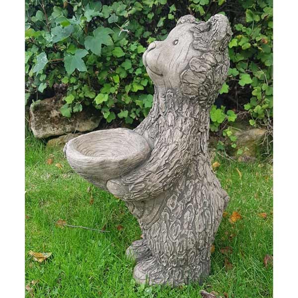 Honey Bear Stone Garden Ornament 50cm 2 Honey Bear Stone Garden Ornament 50cm - Image 2