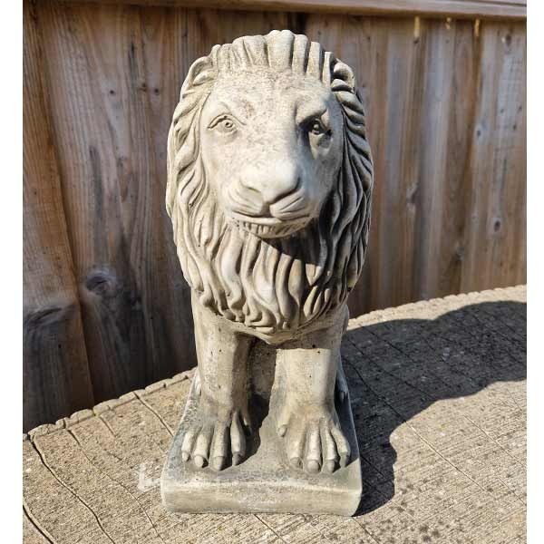 Sitting Lion Stone Garden Ornament (Small) 29cm 1 Sitting Lion Stone Garden Ornament (Small) 29cm