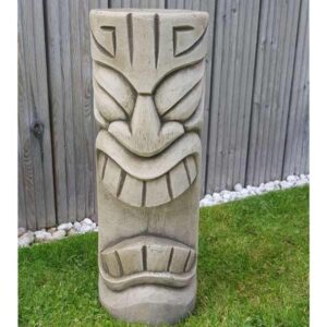 Tiki Statue Stone Garden Ornament (Medium) 34cm