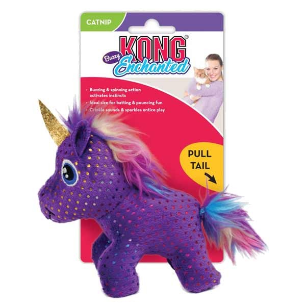 KONG Enchanted Buzzy Unicorn Cat Toy 1 KONG Enchanted Buzzy Unicorn Cat Toy