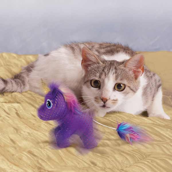 KONG Enchanted Buzzy Unicorn Cat Toy 3 KONG Enchanted Buzzy Unicorn Cat Toy - Image 3