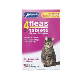 Johnson's 4 fleas Cat Tablets (3 Pack)