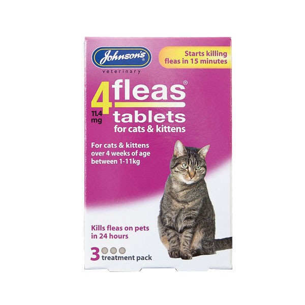 Johnson's 4 fleas Cat Tablets (3 Pack) 1 Johnson's 4 fleas Cat Tablets (3 Pack)