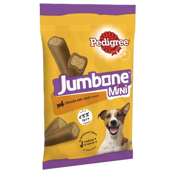 Pedigree Jumbone Chicken & Lamb Mini 4 Pack Dog Treat 1 Pedigree Jumbone Chicken & Lamb Mini 4 Pack Dog Treat