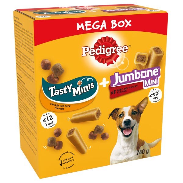 Pedigree Mega Box Tasty Minis & Jumbones Minis Dog Treat 1 Pedigree Mega Box Tasty Minis & Jumbones Minis Dog Treat