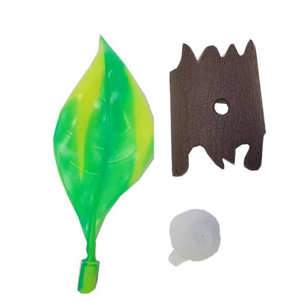 Aqua One Silicone Betta Leaf Hammock With Bark 4.5x12cm 1 Aqua One Silicone Betta Leaf Hammock With Bark 4.5x12cm