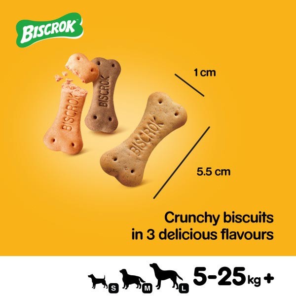 Pedigree Biscrok Multi Mix Biscuits 500g Dog Treat 3 Pedigree Biscrok Multi Mix Biscuits 500g Dog Treat - Image 3