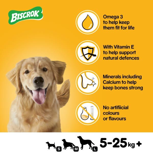 Pedigree Biscrok Multi Mix Biscuits 500g Dog Treat 4 Pedigree Biscrok Multi Mix Biscuits 500g Dog Treat - Image 4