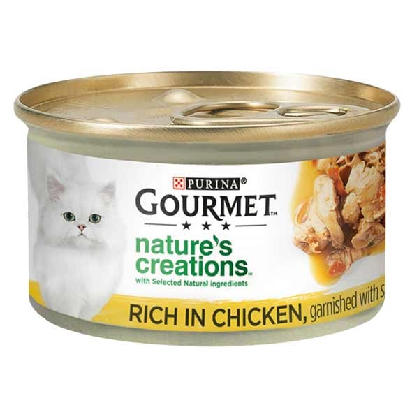 Gourmet Nature's Creations Chicken Adult 1x85g Wet Cat Food 1 Gourmet Nature's Creations Chicken Adult 1x85g Wet Cat Food