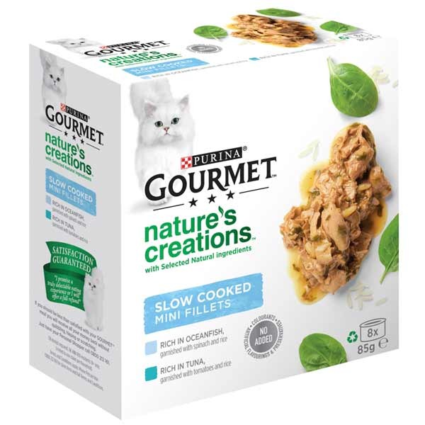 Gourmet Nature's Creations Ocean Fish Adult 8x85g Wet Cat Food 1 Gourmet Nature's Creations Ocean Fish Adult 8x85g Wet Cat Food