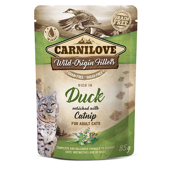Carnilove Duck with Catnip Adult 1x85g Wet Cat Food 1 Carnilove Duck with Catnip Adult 1x85g Wet Cat Food