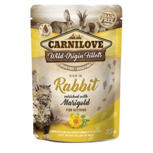 Carnilove Rabbit with Marigold Kitten 1x85g Wet Cat Food