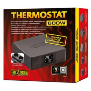 Exo Terra 600W Thermostat with Day/Night Timer & Dual Receptacles