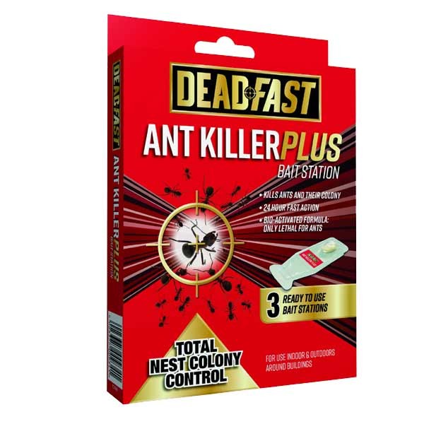 Deadfast Ant Killer Plus Bait Station 3x4g 1 Deadfast Ant Killer Plus Bait Station 3x4g