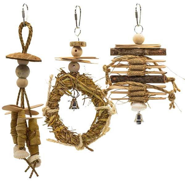 Beaks Nature Play Bird Toy Assorted 1 Beaks Nature Play Bird Toy Assorted