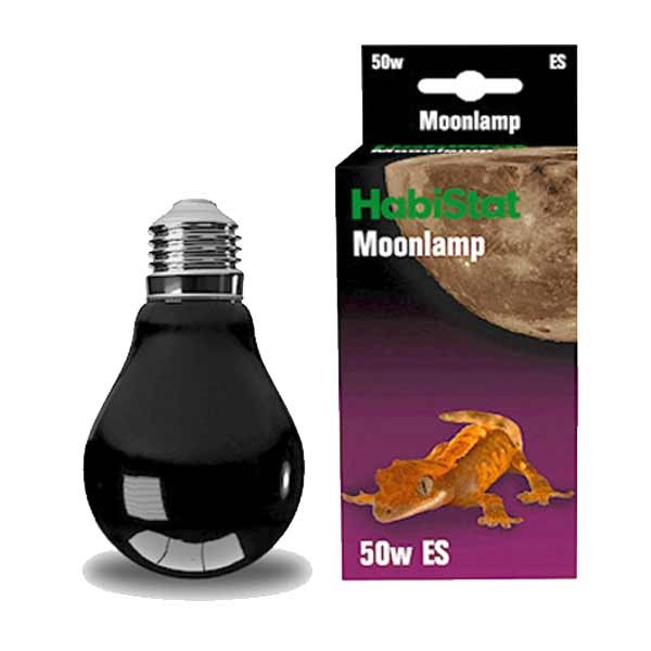 HabiStat Black Moonlight Spotlamp Screw 50 Watt 1 HabiStat Black Moonlight Spotlamp Screw 50 Watt