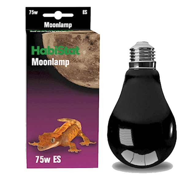 HabiStat Black Moonlight Spotlamp Screw 75 Watt 1 HabiStat Black Moonlight Spotlamp Screw 75 Watt