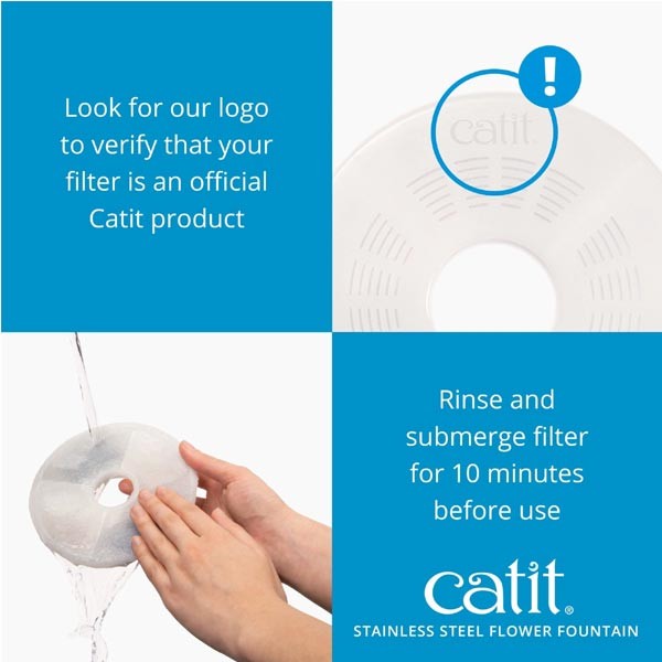 Catit Flower Fountain Stainless Steel 3 Litres 7 Catit Flower Fountain Stainless Steel 3 Litres - Image 7
