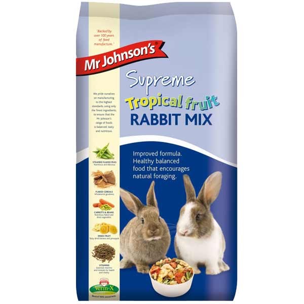 Mr Johnsons Supreme Tropical Fruit Rabbit Mix 15kg 1 Mr Johnsons Supreme Tropical Fruit Rabbit Mix 15kg