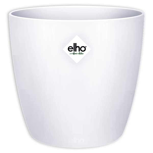 Elho Brussels Round White 14cm Flower Pot 1 Elho Brussels Round White 14cm Flower Pot