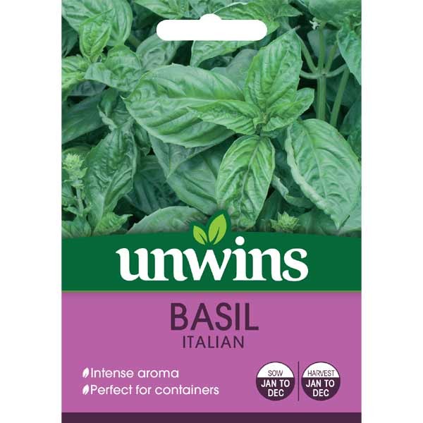 Unwins Basil Italian Seeds 1 Unwins Basil Italian Seeds