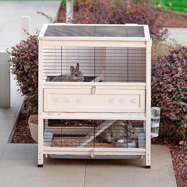 Ferplast Cottage Mini Indoor Rabbit Hutch 2 Ferplast Cottage Mini Indoor Rabbit Hutch - Image 2