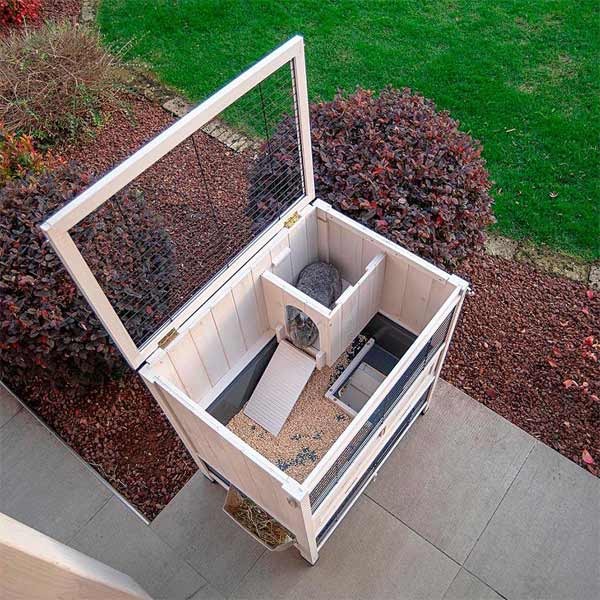 Ferplast Cottage Mini Indoor Rabbit Hutch 3 Ferplast Cottage Mini Indoor Rabbit Hutch - Image 3