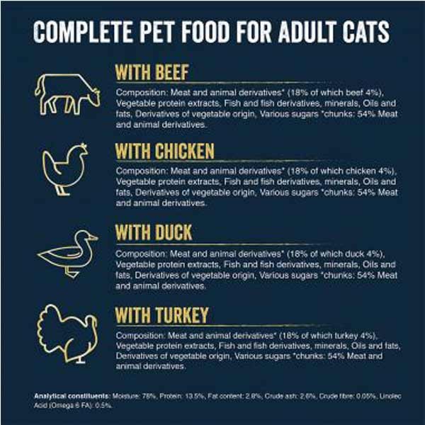 Felix Tasty Shreds Farm Selection Adult 12x80g Wet Cat Food 3 Felix Tasty Shreds Farm Selection Adult 12x80g Wet Cat Food - Image 3