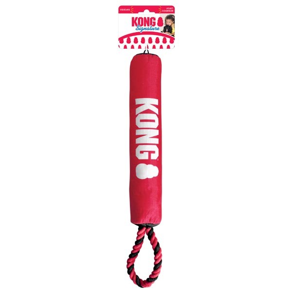 KONG Signature Stick w/Rope Medium Dog Toy 1 KONG Signature Stick w/Rope Medium Dog Toy