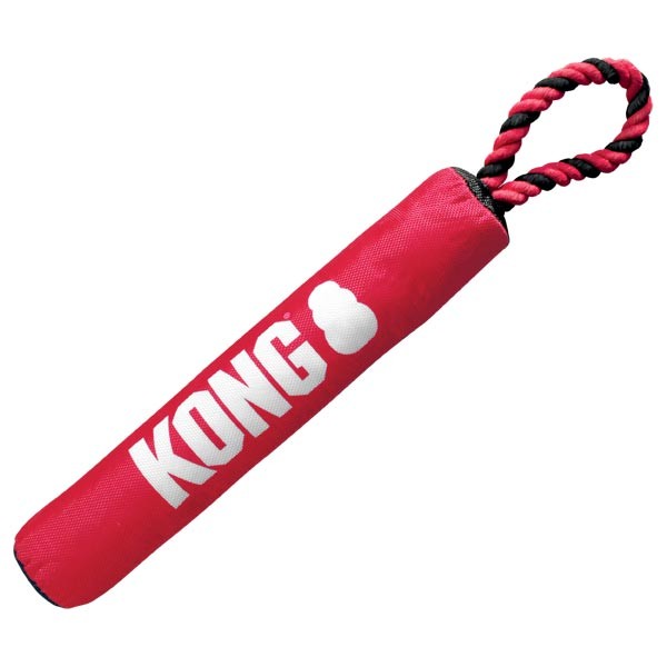 KONG Signature Stick w/Rope Medium Dog Toy 3 KONG Signature Stick w/Rope Medium Dog Toy - Image 3