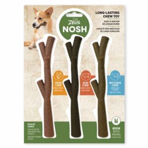 Zeus Nosh Chew Sticks Toy Tasty Trio 3 Pack