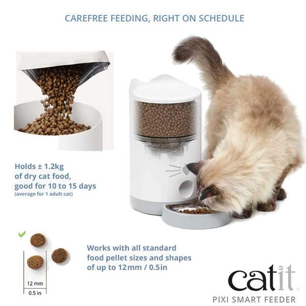 Catit Pixi Smart Dry Cat Food Feeder 2 Catit Pixi Smart Dry Cat Food Feeder - Image 2