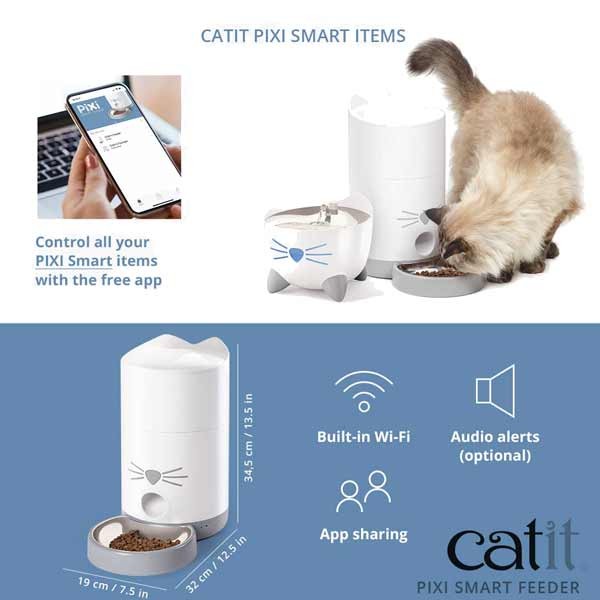 Catit Pixi Smart Dry Cat Food Feeder 6 Catit Pixi Smart Dry Cat Food Feeder - Image 6