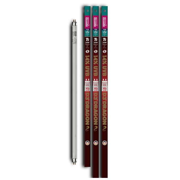 Arcadia D3+ T5 Lamp 14 UVB 56cm (22") 24 Watt 2 Arcadia D3+ T5 Lamp 14 UVB 56cm (22") 24 Watt - Image 2