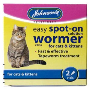 Johnson's Easy Spot-On Wormer for Cats & Kittens 2 pack