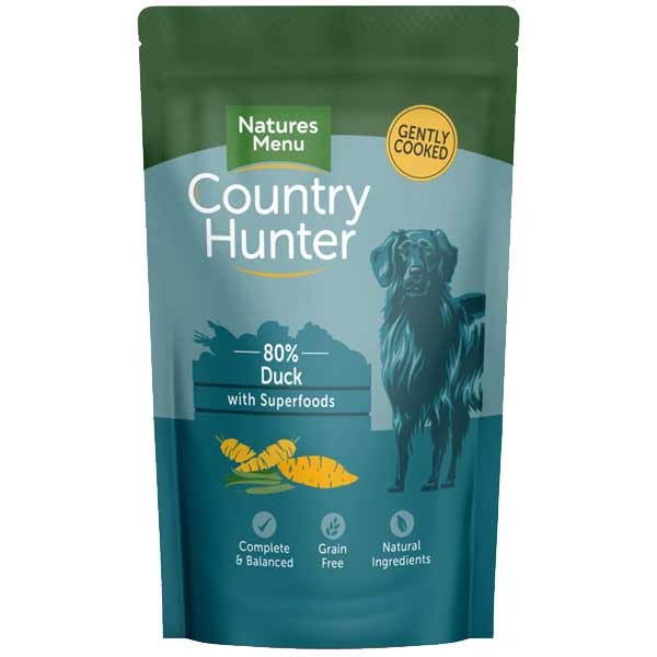 Natures Menu Country Hunter Succulent Duck Adult 6x150g Wet Dog Food Pouch 1 Natures Menu Country Hunter Succulent Duck Adult 6x150g Wet Dog Food Pouch