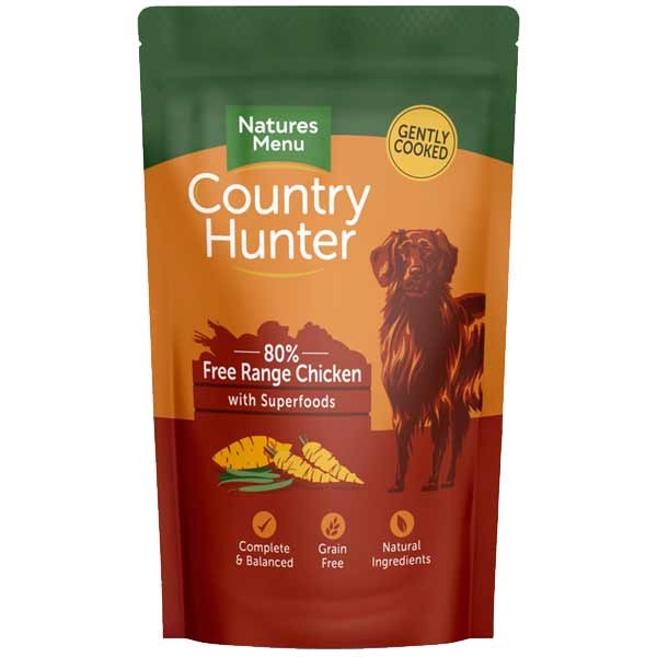 Natures Menu Country Hunter Free Range Chicken Adult 6x150g Wet Dog Food Pouch 1 Natures Menu Country Hunter Free Range Chicken Adult 6x150g Wet Dog Food Pouch