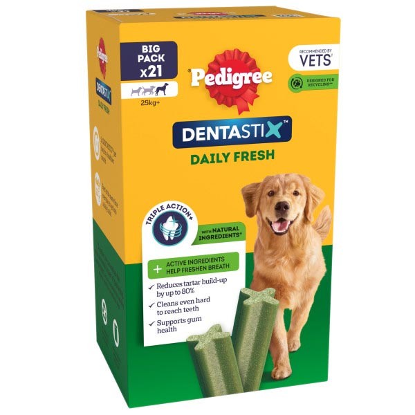 Pedigree Dentastix Fresh Adult Large 21 Pack Dog Treat 1 Pedigree Dentastix Fresh Adult Large 21 Pack Dog Treat