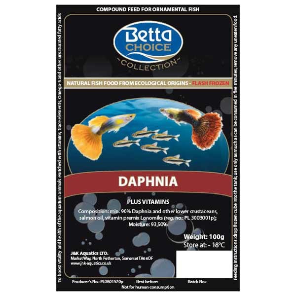 Betta Choice Daphnia Blister Pack 1 Betta Choice Daphnia Blister Pack