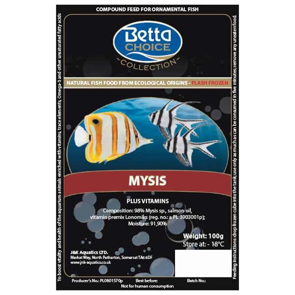 Betta Choice Mysis Blister Pack 1 Betta Choice Mysis Blister Pack