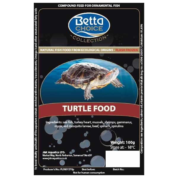 Betta Choice Turtle Food Blister Pack 1 Betta Choice Turtle Food Blister Pack
