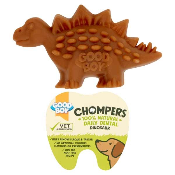 Good Boy Chompers Dinosaur Single 60g Dog Treat 2 Good Boy Chompers Dinosaur Single 60g Dog Treat - Image 2