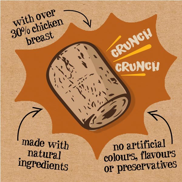 Good Boy Crunchies Chicken 60g Dog Treat 2 Good Boy Crunchies Chicken 60g Dog Treat - Image 2