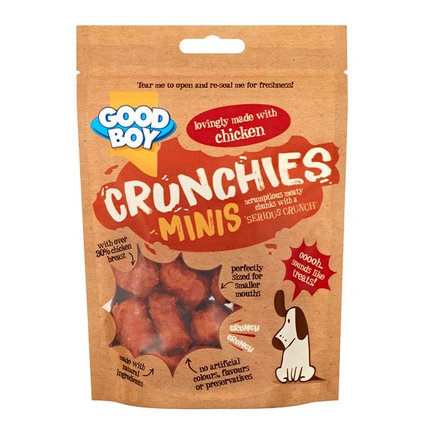 Good Boy Crunchies Mini Chicken 60g Dog Treat 1 Good Boy Crunchies Mini Chicken 60g Dog Treat