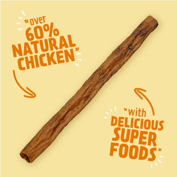 Good Boy Super Licious Chicken With Broccoli & Sweet Potato Sticks 100g Dog Treat 2 Good Boy Super Licious Chicken With Broccoli & Sweet Potato Sticks 100g Dog Treat - Image 2
