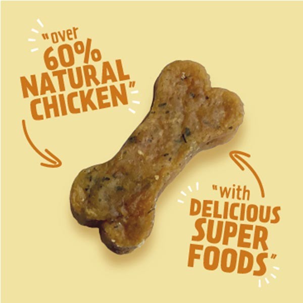 Good Boy SuperLicious Chicken With Broccoli & Sweet Potato Bones 100g Dog Treat 2 Good Boy SuperLicious Chicken With Broccoli & Sweet Potato Bones 100g Dog Treat - Image 2