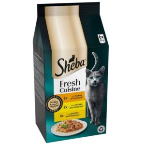 Sheba Fresh Cuisine Taste of Rome Cat Pouches with Poultry Mix in Gravy 6x50g