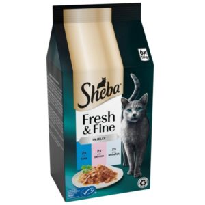Sheba Fresh & Fine Tuna & Salmon in Jelly Adult 6x50g Wet Cat Food